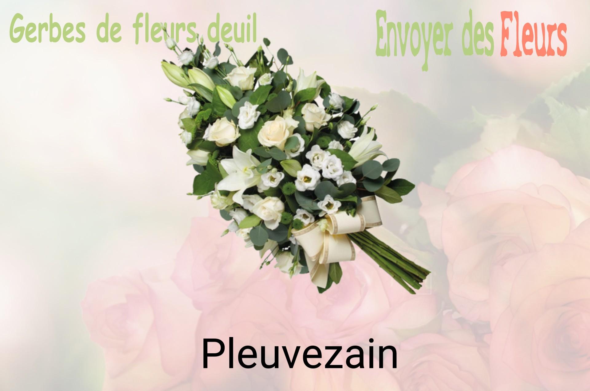 Gerbe de fleurs de deuil livrée à Pleuvezain